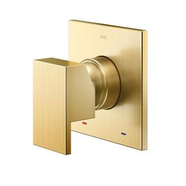 Acabamento Monocomando para Chuveiro e Ducha Higiênica Alta Pressão 1/2  New Edge/Minima Ouro Escovado