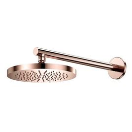 Chuveiro com Tubo de Parede Eden R200 Cobre Polido