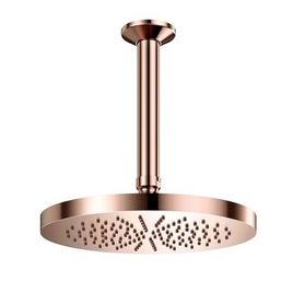 Chuveiro com Tubo de Teto Eden R200 Cobre Polido