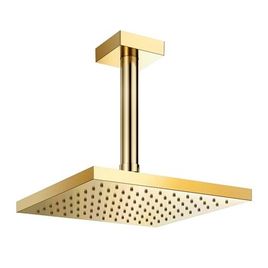 Chuveiro com Tubo de Teto Heaven Q200 Ouro Polido