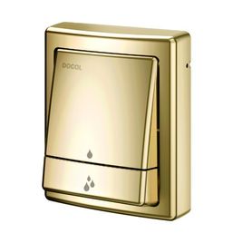 Acabamento para Válvula de Descarga Salvágua Square Ouro Polido