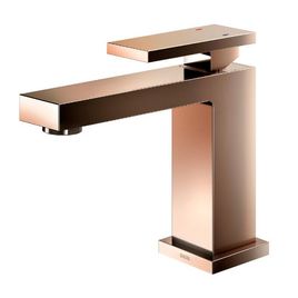 Misturador Monocomando para Lavatório de Mesa Bica Baixa New Edge Cobre Polido