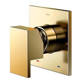 Acabamento Monocomando para Chuveiro Baixa Pressão 3/4 New Edge/Minima Ouro Polido