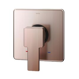 Acabamento Monocomando para Chuveiro e Ducha Higiênica Alta Pressão 1/2 e 3/4 Base Deca Edge Cobre Escovado