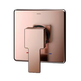 Acabamento Monocomando para Chuveiro e Ducha Higiênica Alta Pressão 1/2 e 3/4 Base Deca Edge Cobre Polido