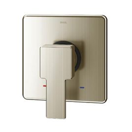 Acabamento Monocomando para Chuveiro e Ducha Higiênica Alta Pressão 1/2 e 3/4 Base Deca Edge Níquel Escovado