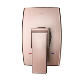 Acabamento Monocomando para Chuveiro e Ducha Higiênica Alta Pressão 1/2 e 3/4 Vougan Cobre Escovado