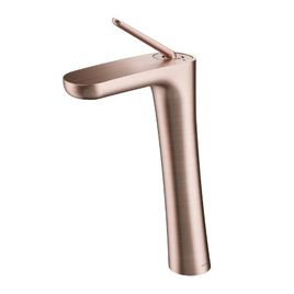 Misturador Monocomando para Lavatório de Mesa Bica Alta Kaila Cobre Escovado