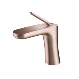 Misturador Monocomando para Lavatório de Mesa Bica Baixa Kaila Cobre Escovado