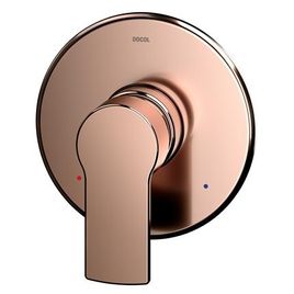 Acabamento Monocomando para Chuveiro e Ducha Higiênica Alta Pressão 1/2 Argon Cobre Polido
