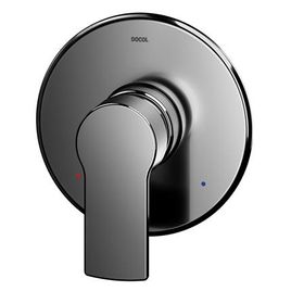 Acabamento Monocomando para Chuveiro e Ducha Higiênica Alta Pressão 1/2 Argon Grafite Polido