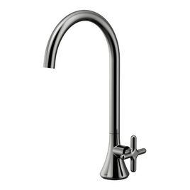 Torneira para Lavatório de Mesa Bica Alta 340 Liss Grafite Polido
