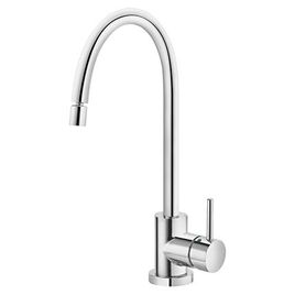 Misturador Monocomando para Cozinha de Mesa Bica Alta Leed Cromado