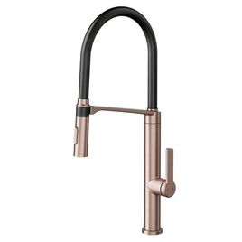 Misturador Monocomando para Cozinha de Mesa Doc Cobre Escovado e Preto