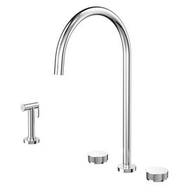 Misturador para Cozinha de Mesa com Ducha Lateral  Mix & Match Cromado