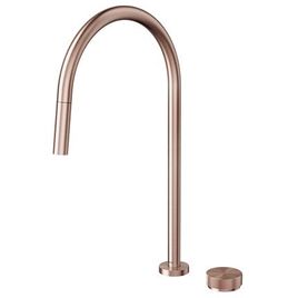 Torneira para Cozinha de Mesa com Ducha Retrátil Mix & Match Cobre Escovado