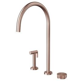 Torneira para Cozinha de Mesa com Ducha Lateral Mix & Match Cobre Escovado