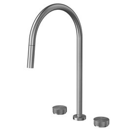 Misturador para Cozinha de Mesa com Ducha Retrátil Mix & Match Grafite Escovado