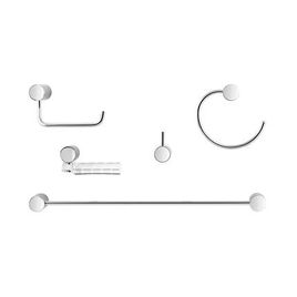 Kit de Acessórios com 5 Peças Single Cromado