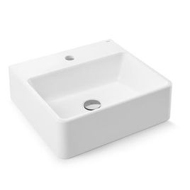 Cuba de Apoio Retangular com Mesa Luxo Branco - 01667826