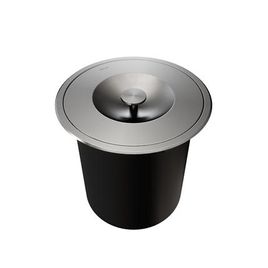 Lixeira de Embutir Redonda 6L Inox Escovado