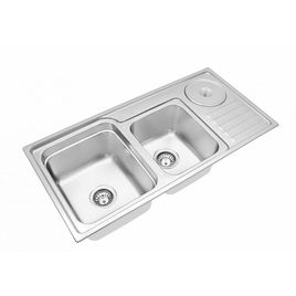 Cuba Funzionale com Acessório e Válvula 92x45Cm Inox