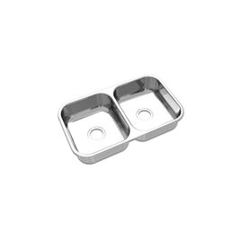 Cuba Dupla Extra 70X40cm CD-34 3 1/2 com válvula Inox Polido