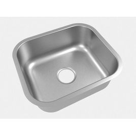 Cuba Simples Extra 40X34 CS-40 3 1/2 com Válvula Inox Escovado