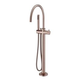 Misturador Monocomando de Piso com Ducha para Banheira Mix & Match Cobre Escovado