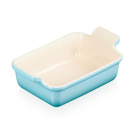 Travessa Retangular 32cm Azul Caribe