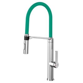 Misturador Monocomando para Cozinha de Mesa Doc Cromado e Verde