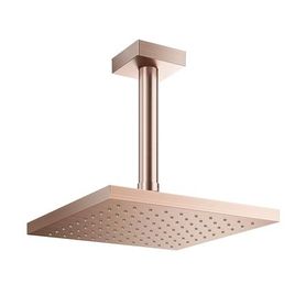 Chuveiro com Tubo de Teto Heaven Q200 Cobre Escovado