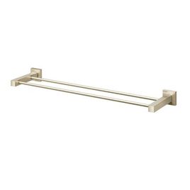 Porta Toalha com Barra Dupla 60cm Square Níquel Escovado
