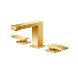 Misturador para Lavatório de Mesa Bica Baixa New Edge Ouro Escovado