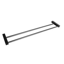 Porta Toalha Duplo Spot Preto Fosco