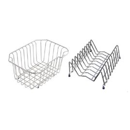 Cesto Escorredor e Porta Pratos para Cuba Acquario Inox