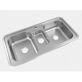 Cuba Cubanette Trio Luxo 100X51 CS-34/15 Inox Escovado