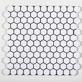 Pastilha de Porcelana Hexagonal 2,5X2,5 Ártico Acetinado - M6249 (Caixa 1,43M²)