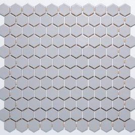 Pastilha de Porcelana Hexagonal 2,5X2,5 Inox Acetinado - M12257 (Caixa 1,43M²)