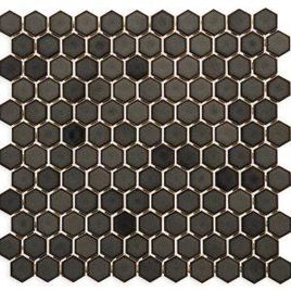 Pastilha de Porcelana Hexagonal 2,5X2,5 Ardósia Esmaltada - SG8406 (Caixa 1,43M²)