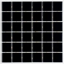 Pastilha de Porcelana 5x5 Preto Brilhante - B2105 (Caixa 1,41M²)