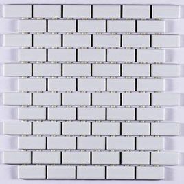 Pastilha de Porcelana 2,5x5 Branco Brilhante J/Amarrada - B2140 (Caixa 1,28M²)
