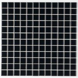 Pastilha de Porcelana 2,5X2,5 Preto Brilhante - B2105 (Caixa 1,64M²)