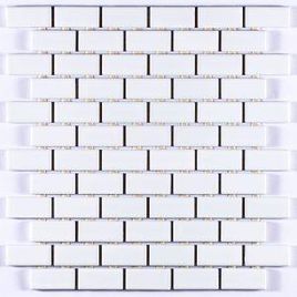Pastilha de Porcelana 2,5x5 Ártico Acetinado J/Amarrada - M6249 (Caixa 1,28M²)