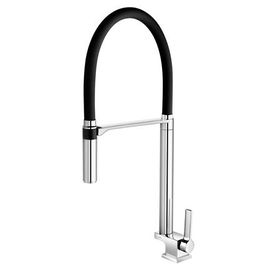 Torneira para Cozinha de Mesa Doc Cromado e Preto