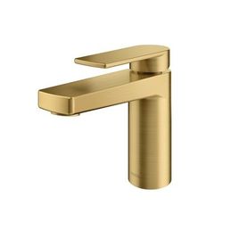 Torneira para Lavatório de Mesa Bica Baixa Argon Ouro Escovado