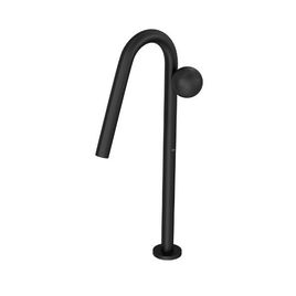 Torneira para Lavatório de Mesa Bica Alta com Textura Planet Orbe Black Matte