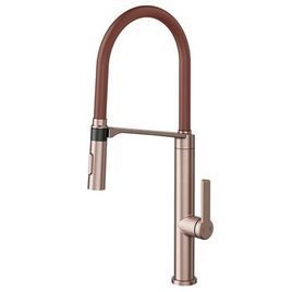 Misturador Monocomando para Cozinha de Mesa Doc Cobre Escovado e Corten