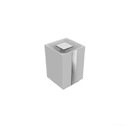Lixeira 1,5l One/Soul/Spirit Cromado e Branco