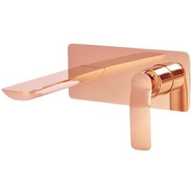 Misturador Monocomando para Lavatório de Parede Rainbow Rose Gold